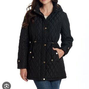 Weatherproof Quilted Black Jacket - Medium